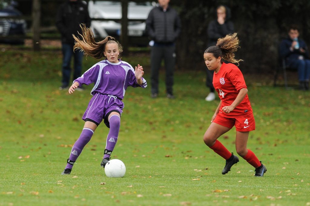 Girls trialling at England U15 Schoolgirls' trials